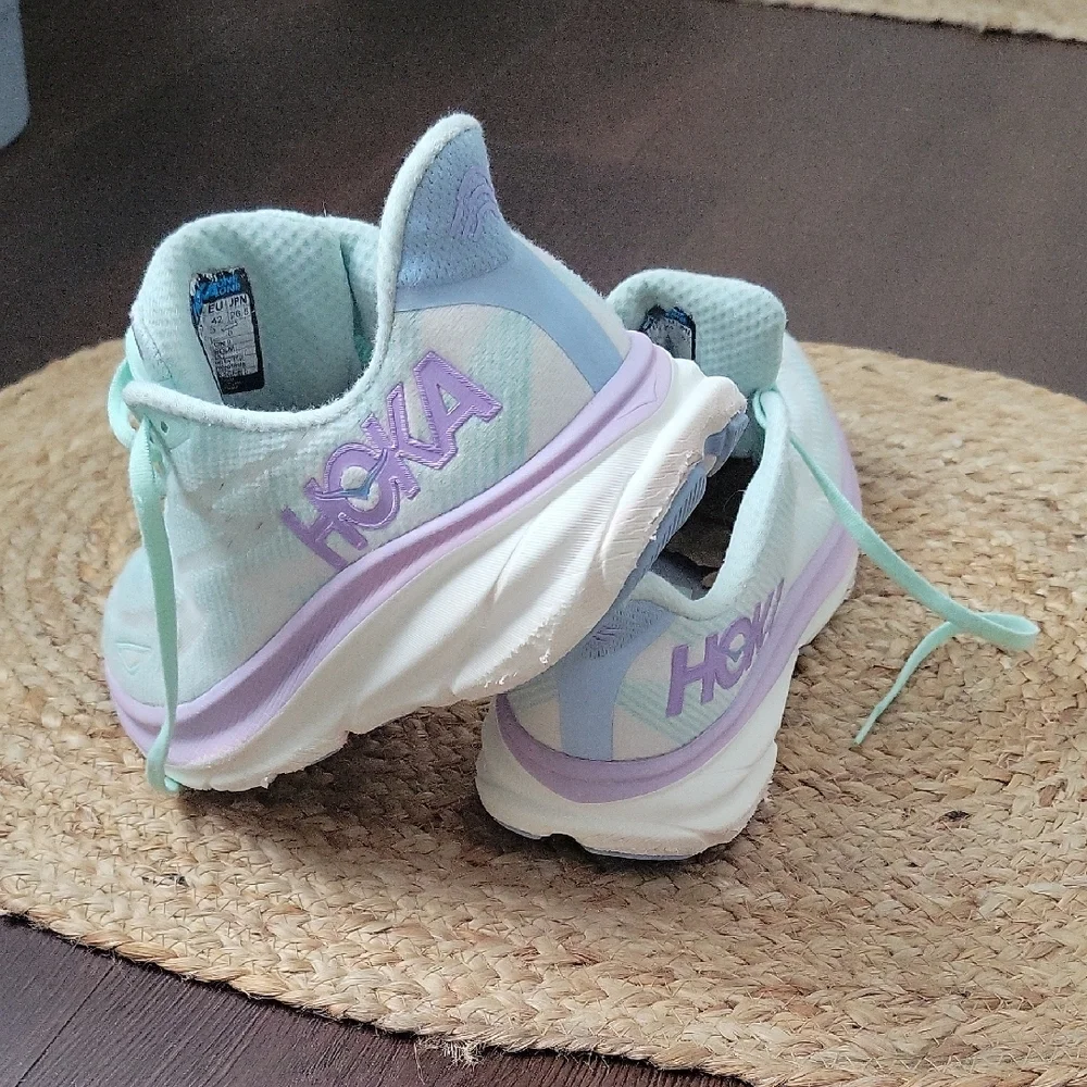 Hoka Women's Light Blue and Lavender Athletic Shoes - Picture 4 of 16